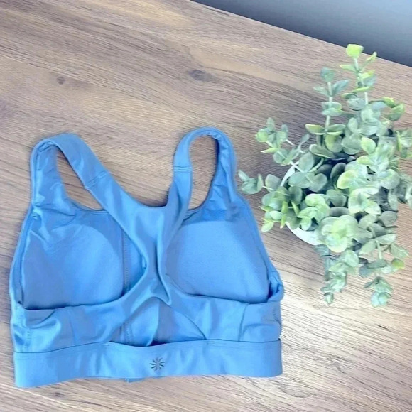 XXS Athleta Zip Front Sports Bra EUC - Picture 2 of 3